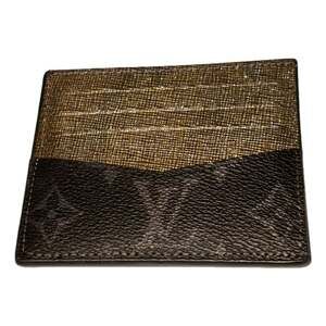 Louis Vuitton Card Holder Black Silver Glitter Classic